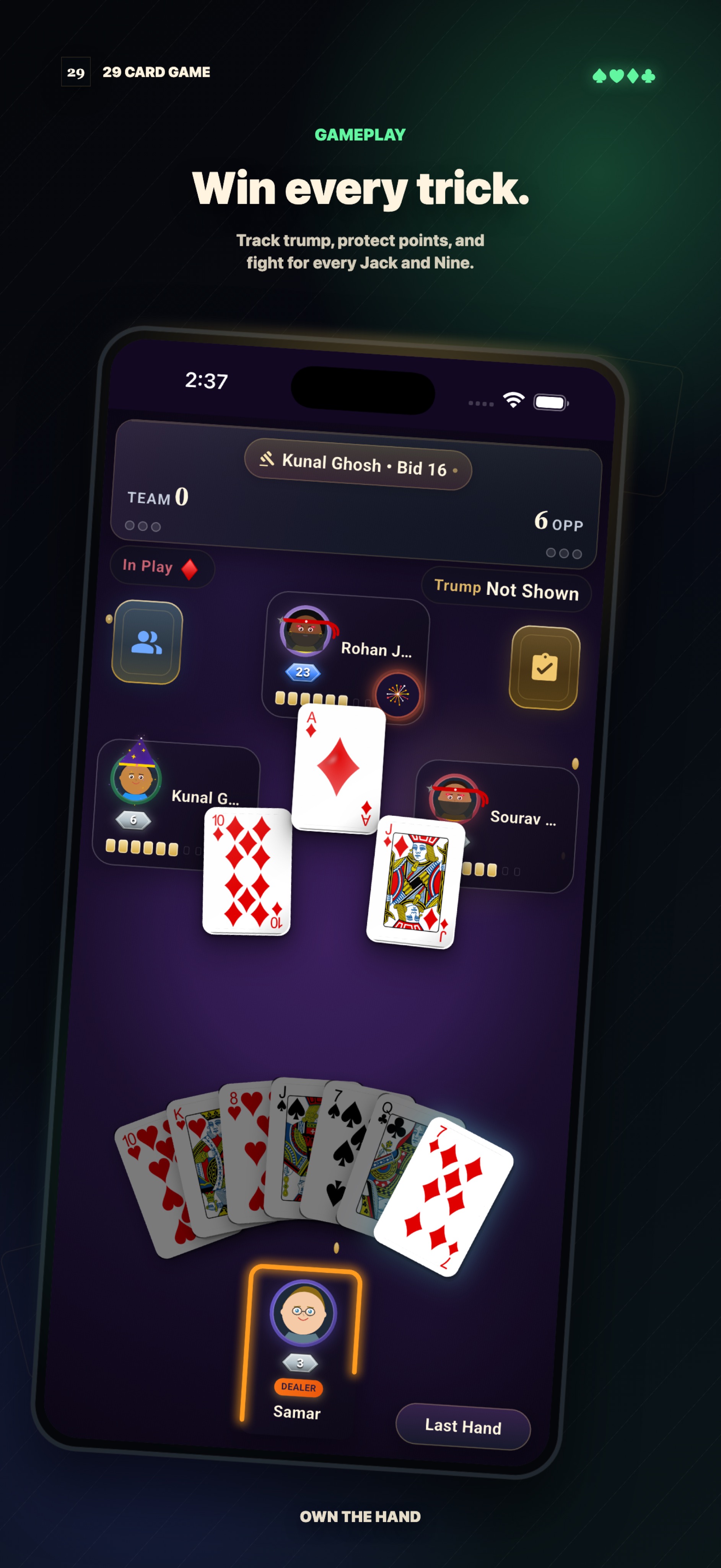 Studio screenshot of live gameplay
